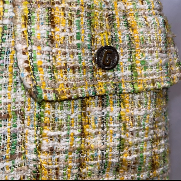 Dolce & Gabbana Mini Skirt Plaid Tweed Wool US 10 IT 48 Y2K Clueless vintage VTG - Picture 5 of 13